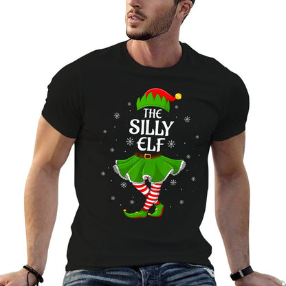 Silly Elf Christmas Family Women Girls Elf Squad Xmas  Lightweight T-Shirt
