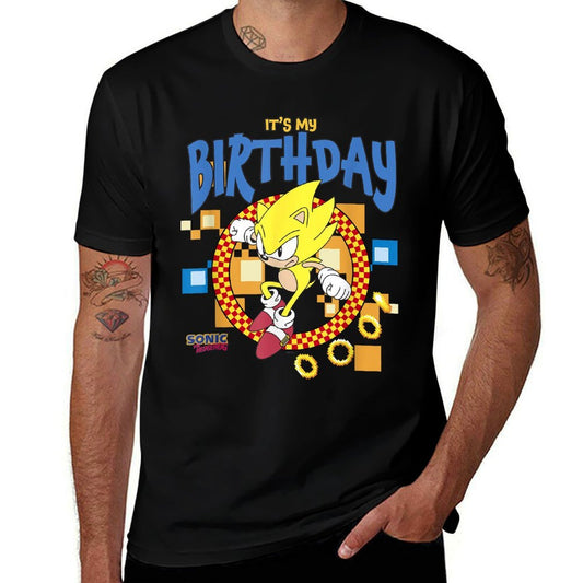 Sonic The Hedgehog Birthday It's My B-Day Super Sonic  Durable T-Shirt