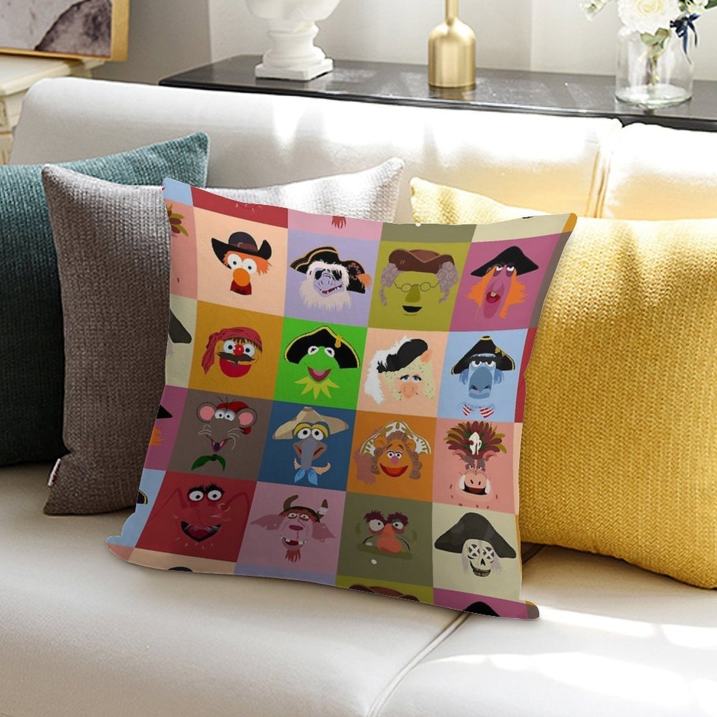 Treasure Island Pirates Soft Durable Construction Throw Pillow