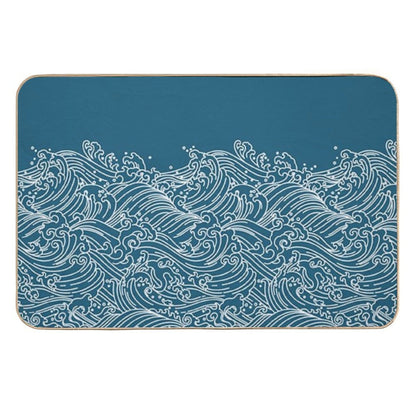 Waves  Stain-Proof Bath Mat