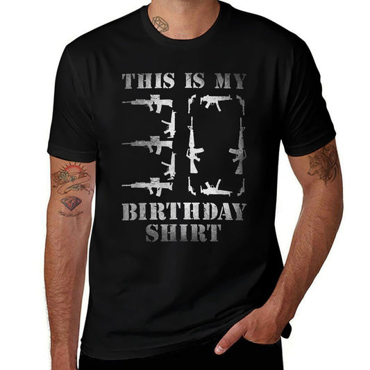 Funny 30th Birthday 1994 30 Year Old Gun Owners Bday Saying  Fade-proof Color T-Shirt