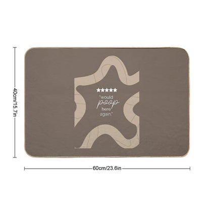 5-star Rating Would Poop Here Again  Versatile Bath Mat