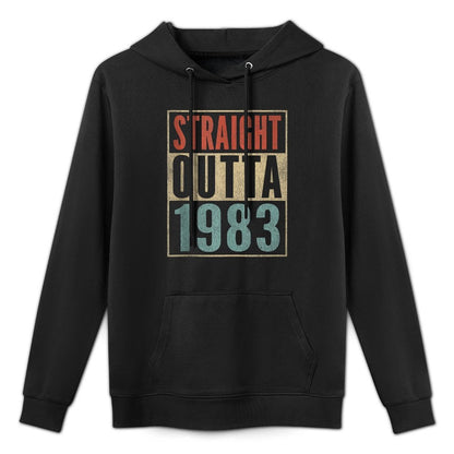 Straight Outta 1983 Funny 40th Birthday 41 Years Old Layering Staple Hoodie