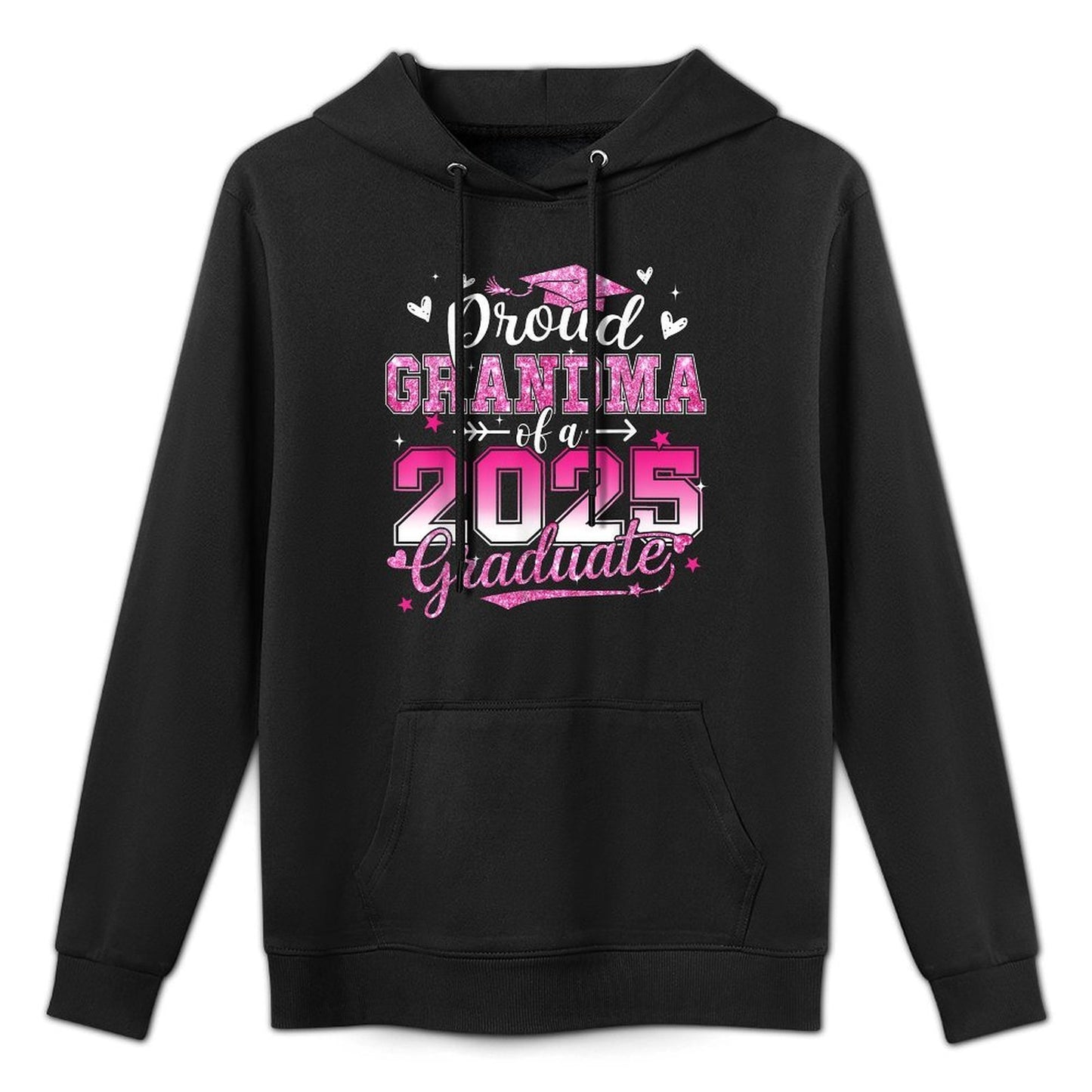 Graduation 2025 Proud Grandma Of 2025 Graduate Floral Women Moisture-Wicking Hoodie