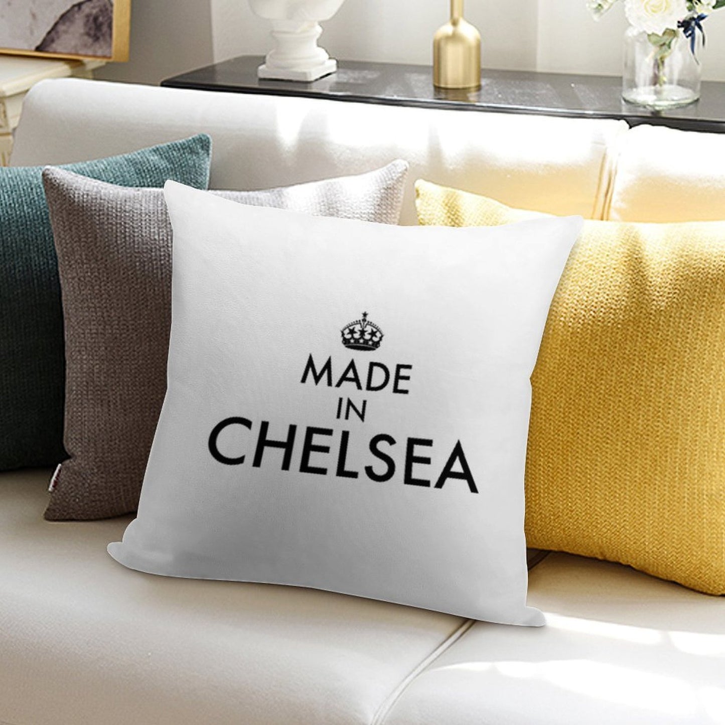 Made In Chelsea Soft Skin-Friendly Throw Pillow