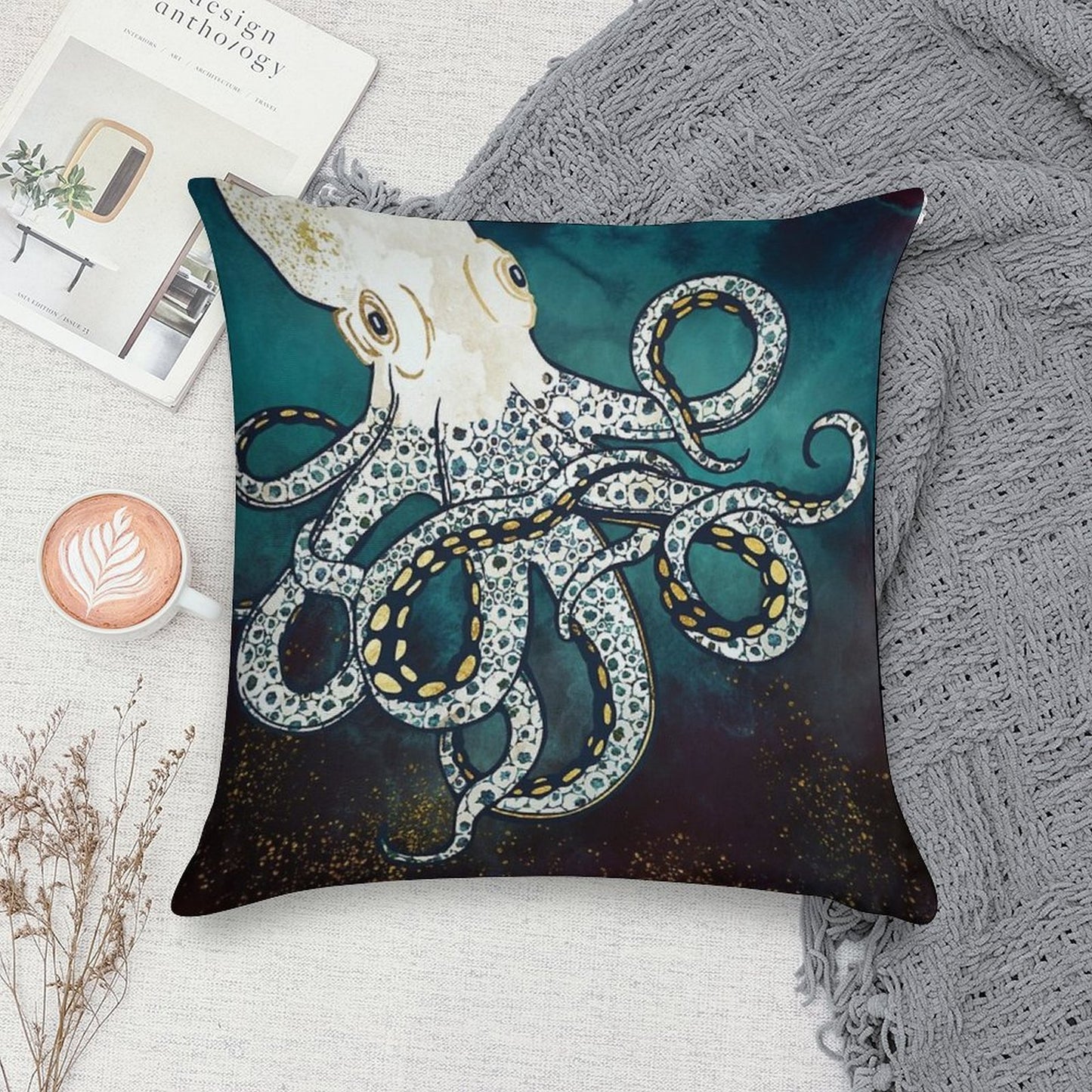 Underwater Dream VII Soft Warmth Comfort Throw Pillow