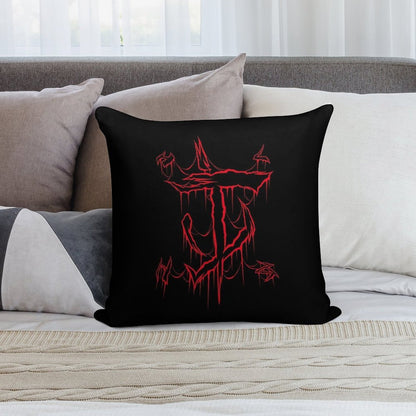 Mark of Doom Soft Hidden Zipper Throw Pillow