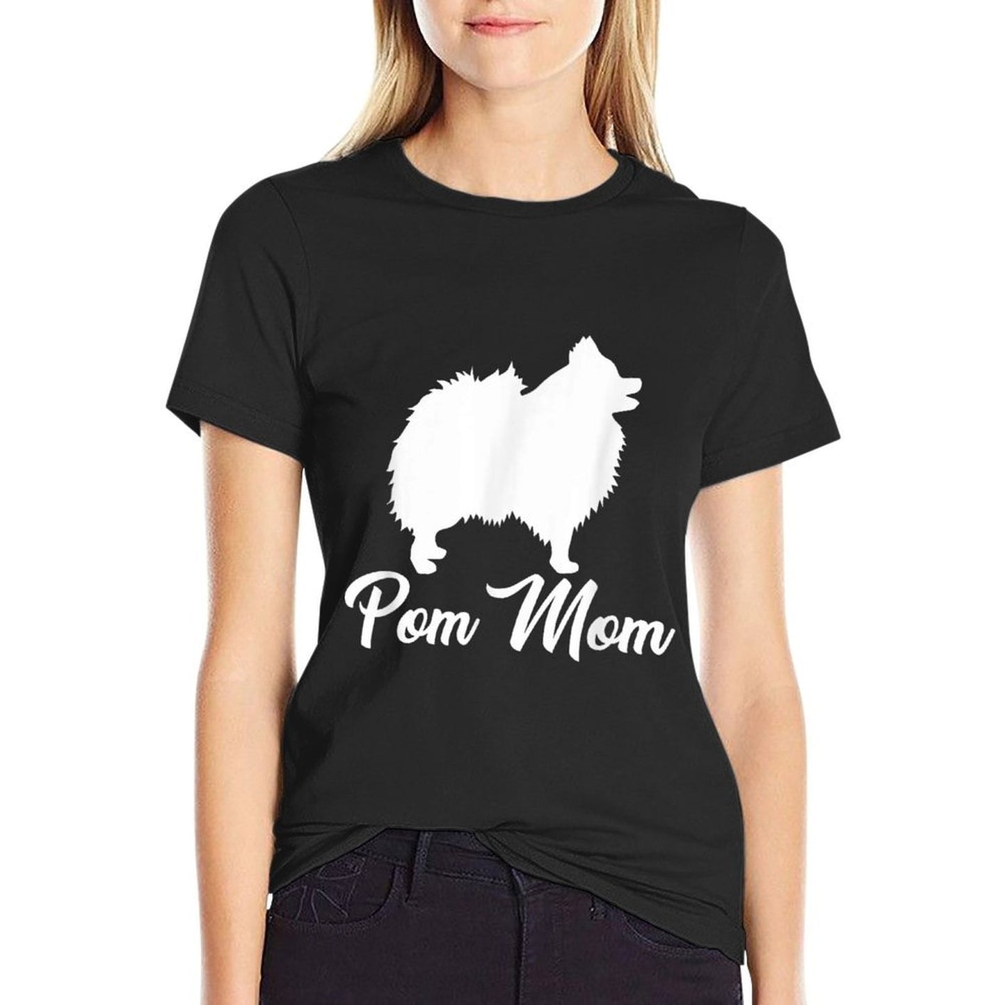 Pom Mom Pomeranian  Moisture-wicking T-Shirt