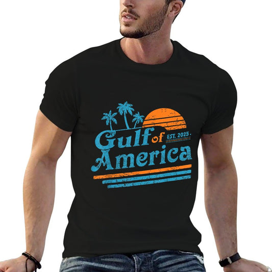 Retro Gulf Of US America 2025 American Flag Gulf Mexico Quick-drying T-Shirt