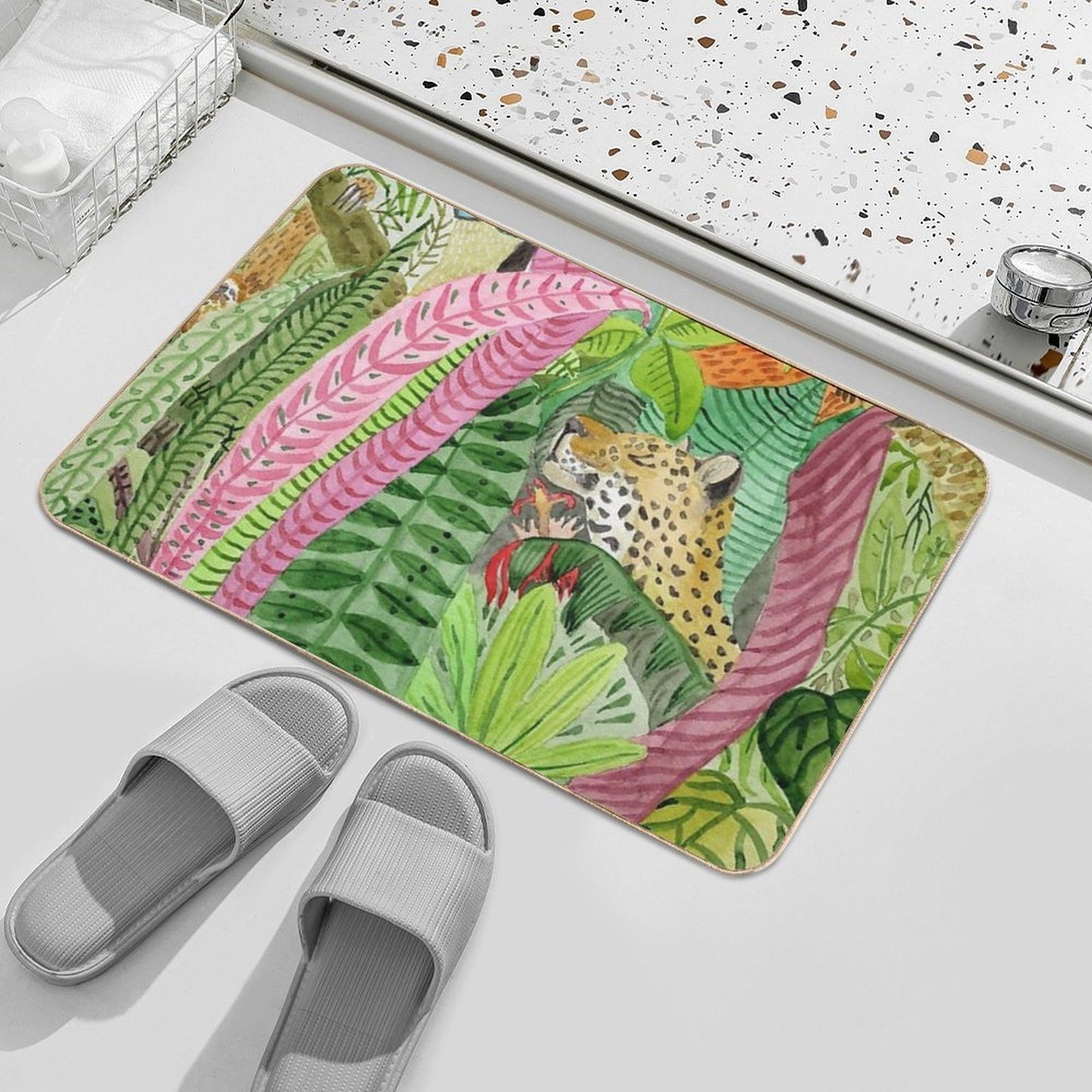 Jungle Animals  Eco-Friendly Bath Mat