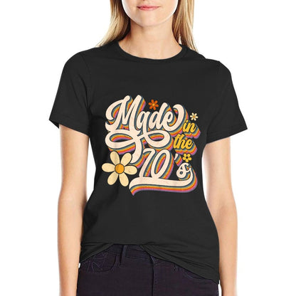 Made In The 70S Retro Created During 1970s Groovy Birthday  Classic T-Shirt