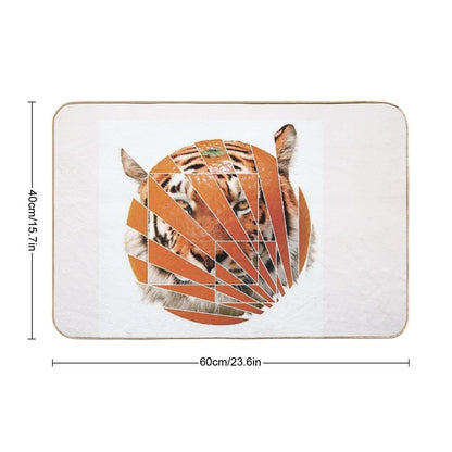 Orange Tiger °3  Non-Slip Bath Mat