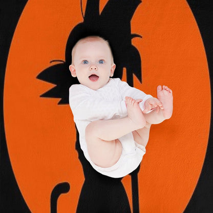 Songoku Silouette Quick-dry Throw Blanket
