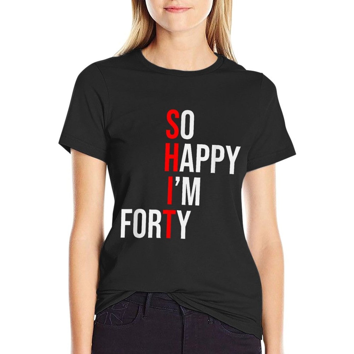 Funny 40th Birthday Forty Years Old  Relaxed-fit T-Shirt