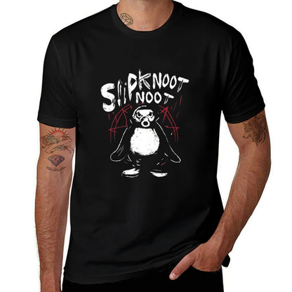 Slipknoot Noot Penguin Death Metal Goth Hard Rock  Relaxed-fit T-Shirt