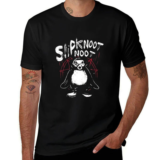 Slipknoot Noot Penguin Death Metal Goth Hard Rock  Relaxed-fit T-Shirt
