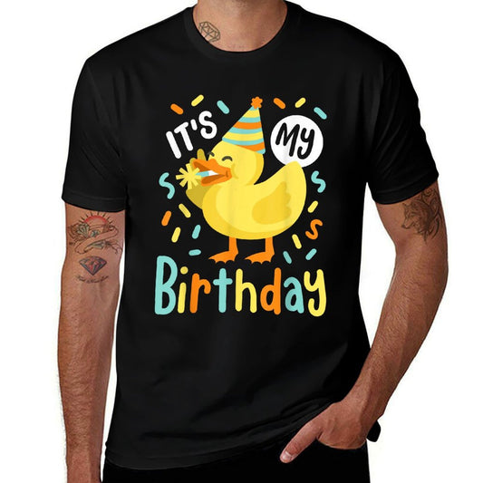 It's My Birthday Rubber Duck Lover Kids Girls Boys Bday Comfortable T-Shirt