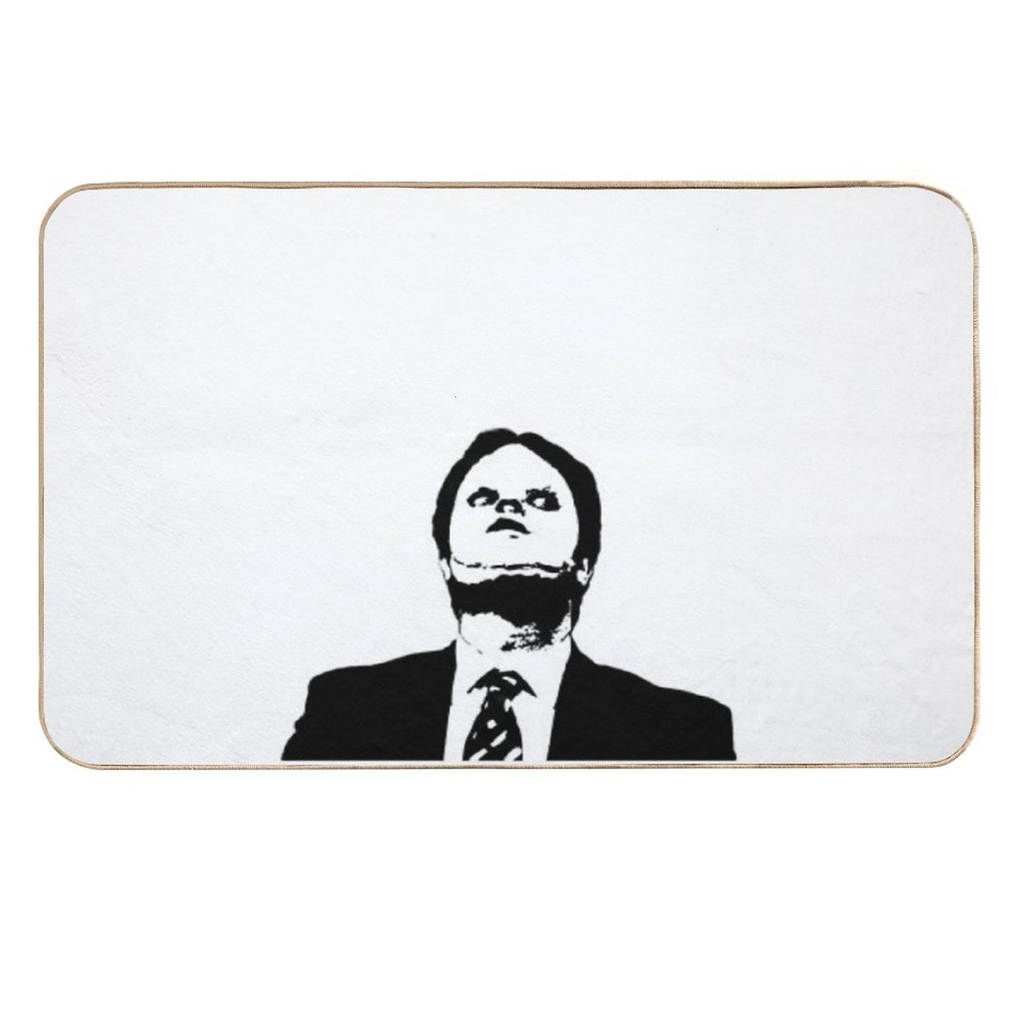 Dwight CPR Dummy Mask Face Hello Clarice  Easy To Clean Bath Mat