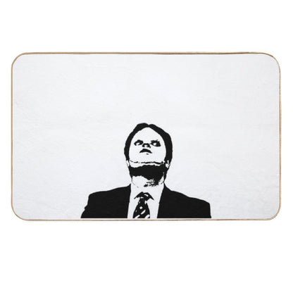 Dwight CPR Dummy Mask Face Hello Clarice  Easy To Clean Bath Mat
