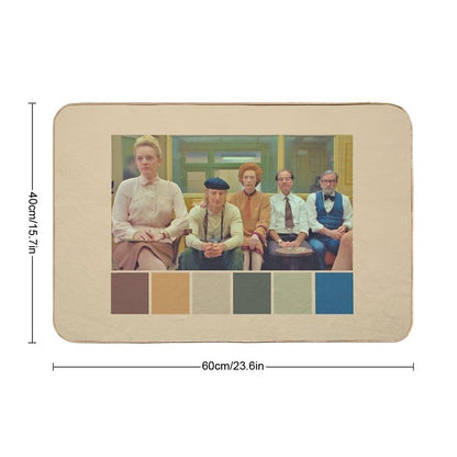 The French Dispatch Palette  Dirt-Trapping Bath Mat