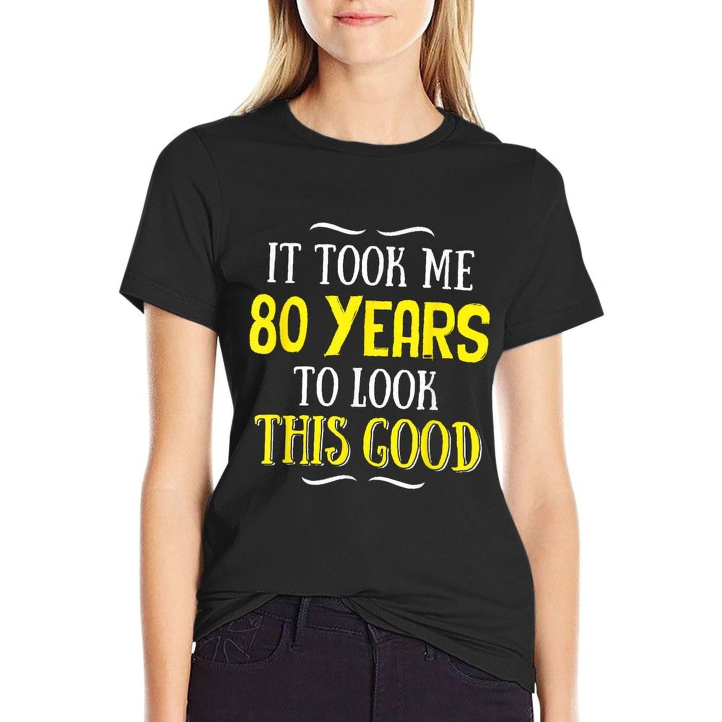 80 Years Old Birthday - Happy 80th Birthday!  Vintage-inspired T-Shirt