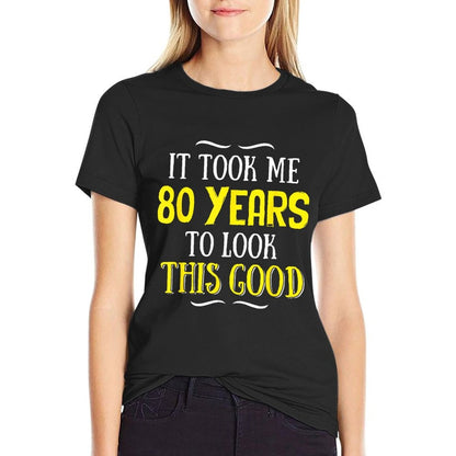 80 Years Old Birthday - Happy 80th Birthday!  Vintage-inspired T-Shirt