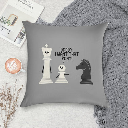 Pony Soft Hidden Zipper Throw Pillow