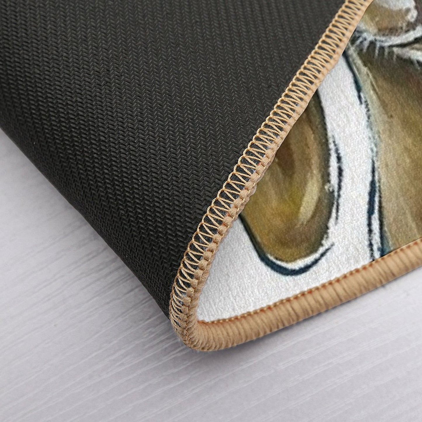 Goat with Flower Crown Art  Versatile Bath Mat