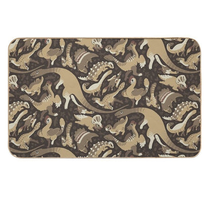 Tender Coffee Dinos  Easy Maintenance Bath Mat