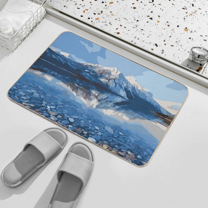 Glacier National Park Lake MacDonald  Dirt-Trapping Bath Mat