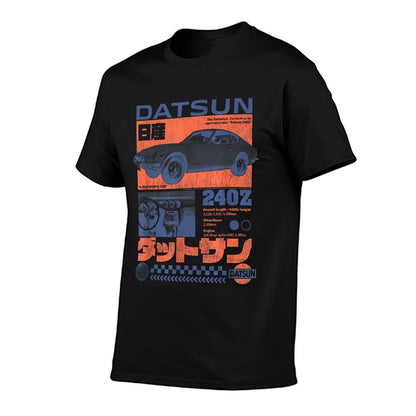 Nissan Datsun 24OZ Retro Advertisement Vintage Car  Rolled Sleeves T-Shirt