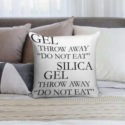 SILICA GEL Soft Hidden Zipper Throw Pillow