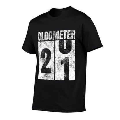Oldometer 20-21 Yrs Old Man Woman Bday Graphic 21st Birthday  Classic T-Shirt