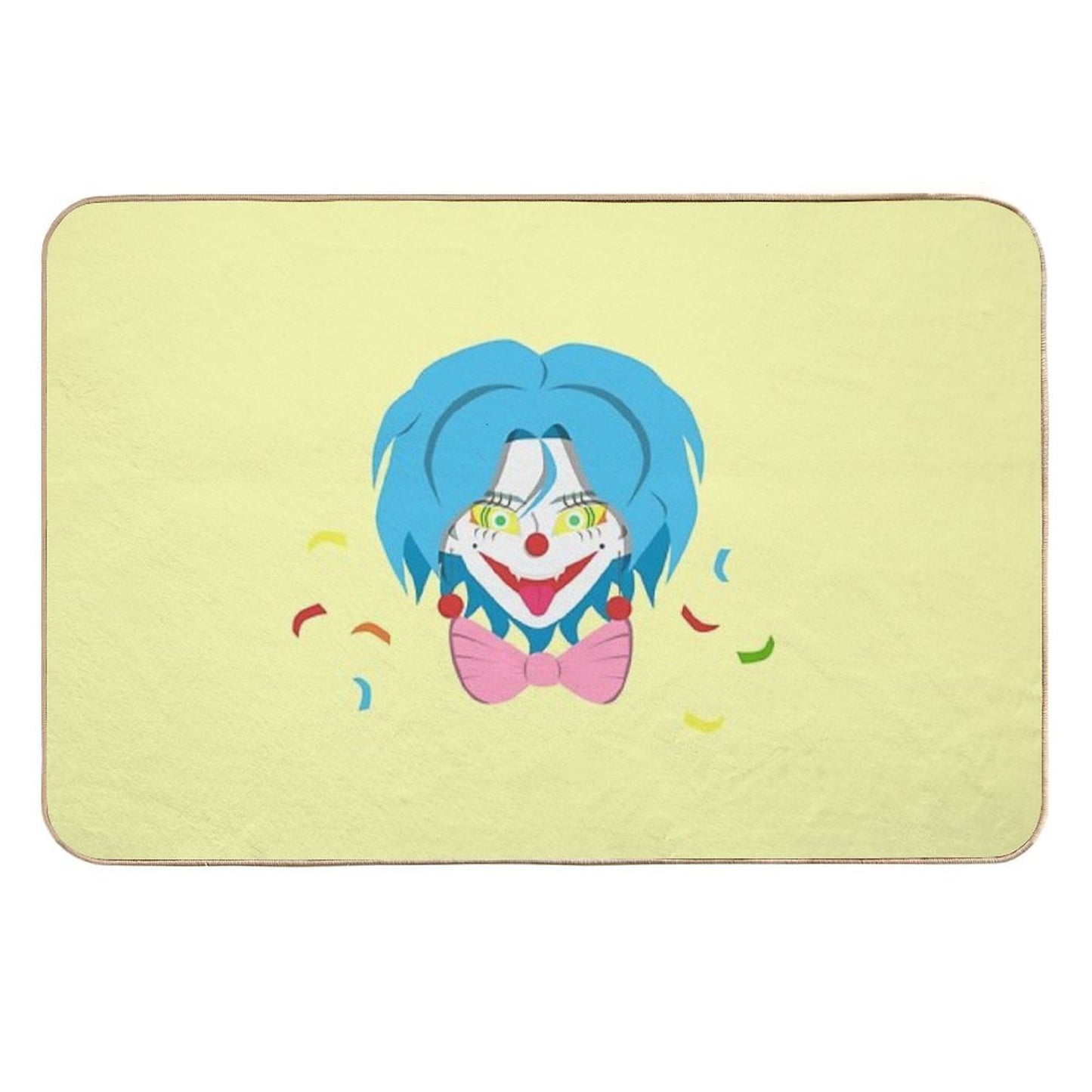 Ginky Confetti The Sindykey Clowns  Multi-Purpose Bath Mat