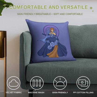Gallifreyan Girl Soft Skin-Friendly Throw Pillow