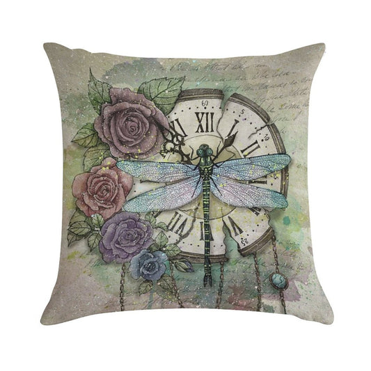 Time Flies Soft High-Density Material Throw Pillow