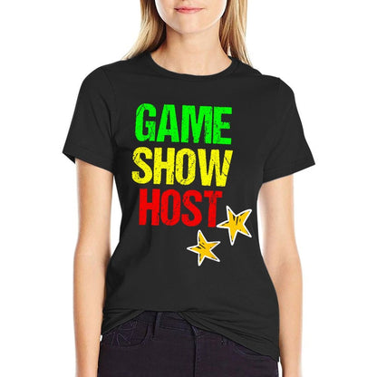Game Show Host Board Game  Rolled Sleeves T-Shirt