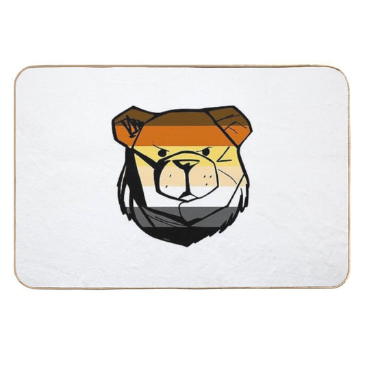 Robust Bear Flag  Toxin-Free Bath Mat