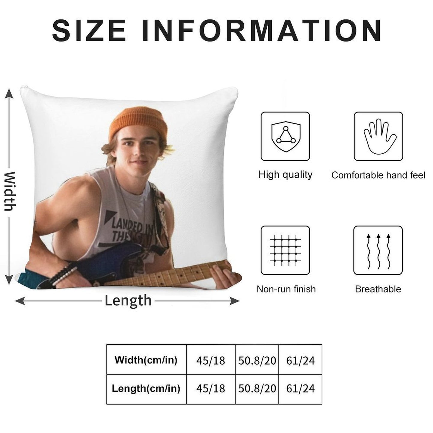 Charlie Gillespie Luke Patterson Soft Multiple Sizes Throw Pillow