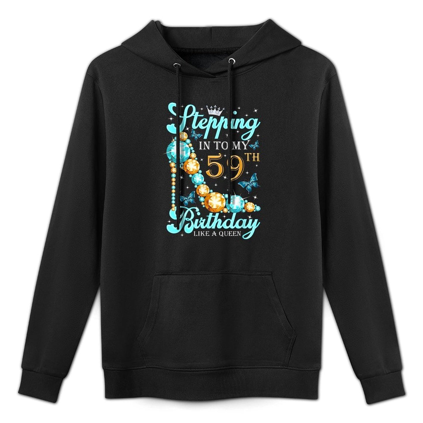 Stepping Into My 59th Birthday Gifts Women 59 And Fabulous Moisture-Wicking Hoodie