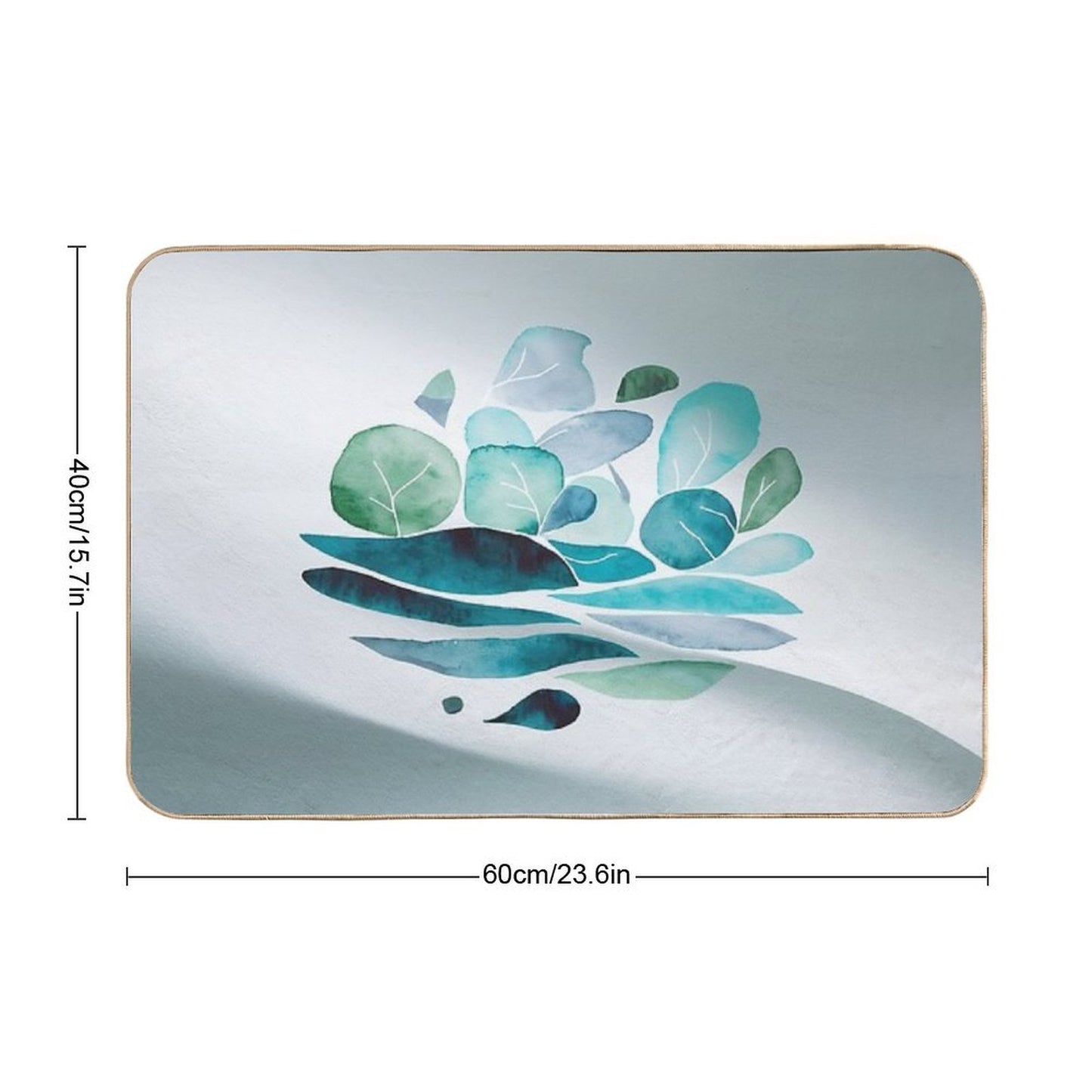 Watercolor Life  Toxin-Free Bath Mat