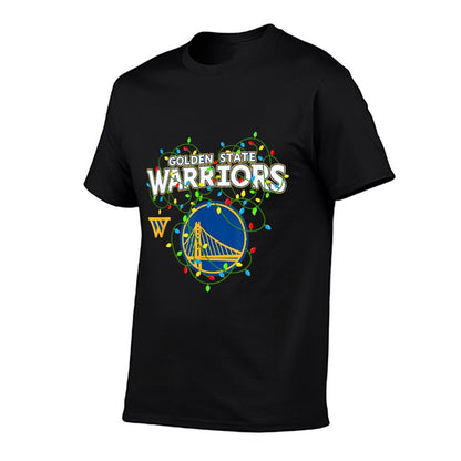 NBA Golden State Warriors Christmas Tangled Lights  Relaxed-fit T-Shirt