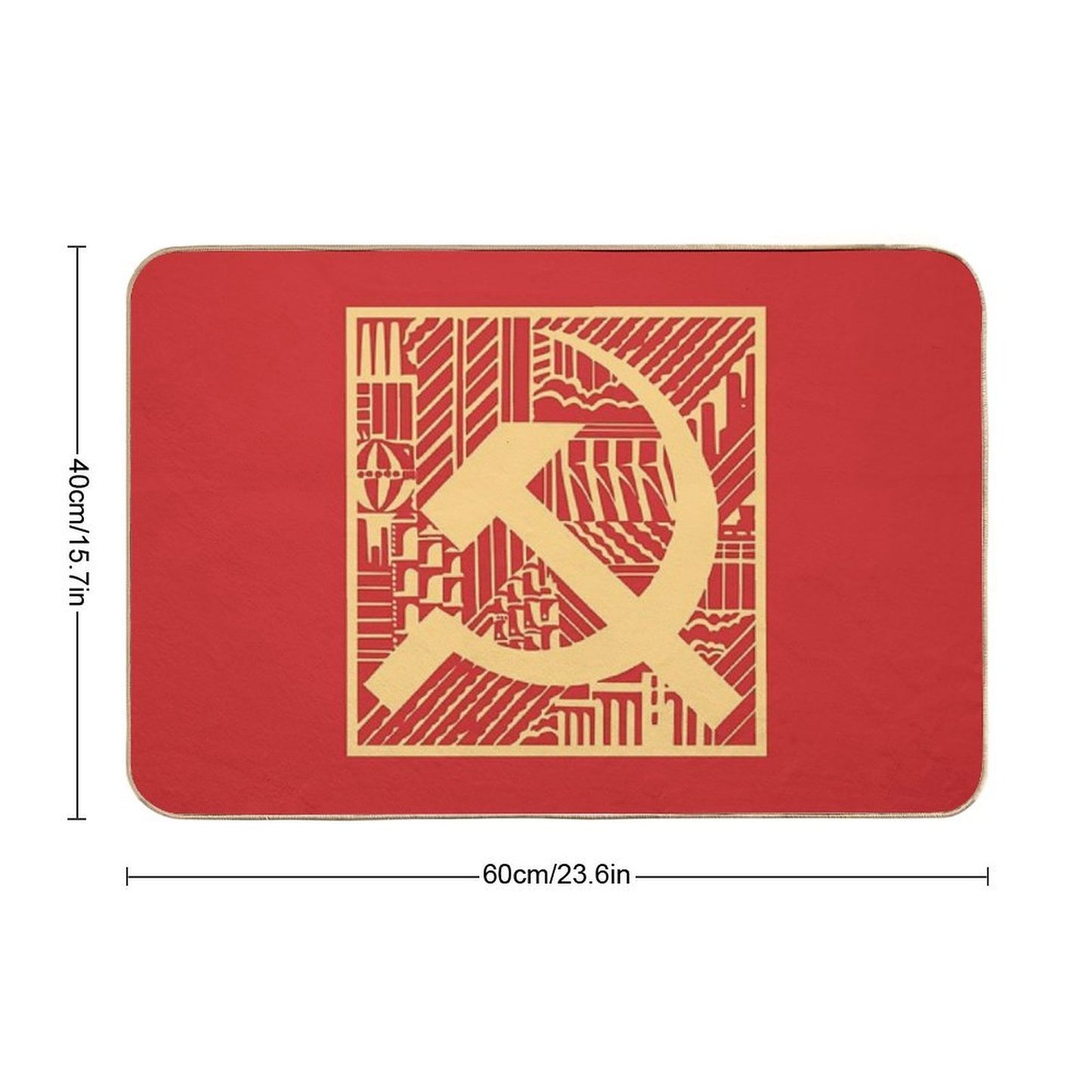 Vintage Soviet Art  Toxin-Free Bath Mat