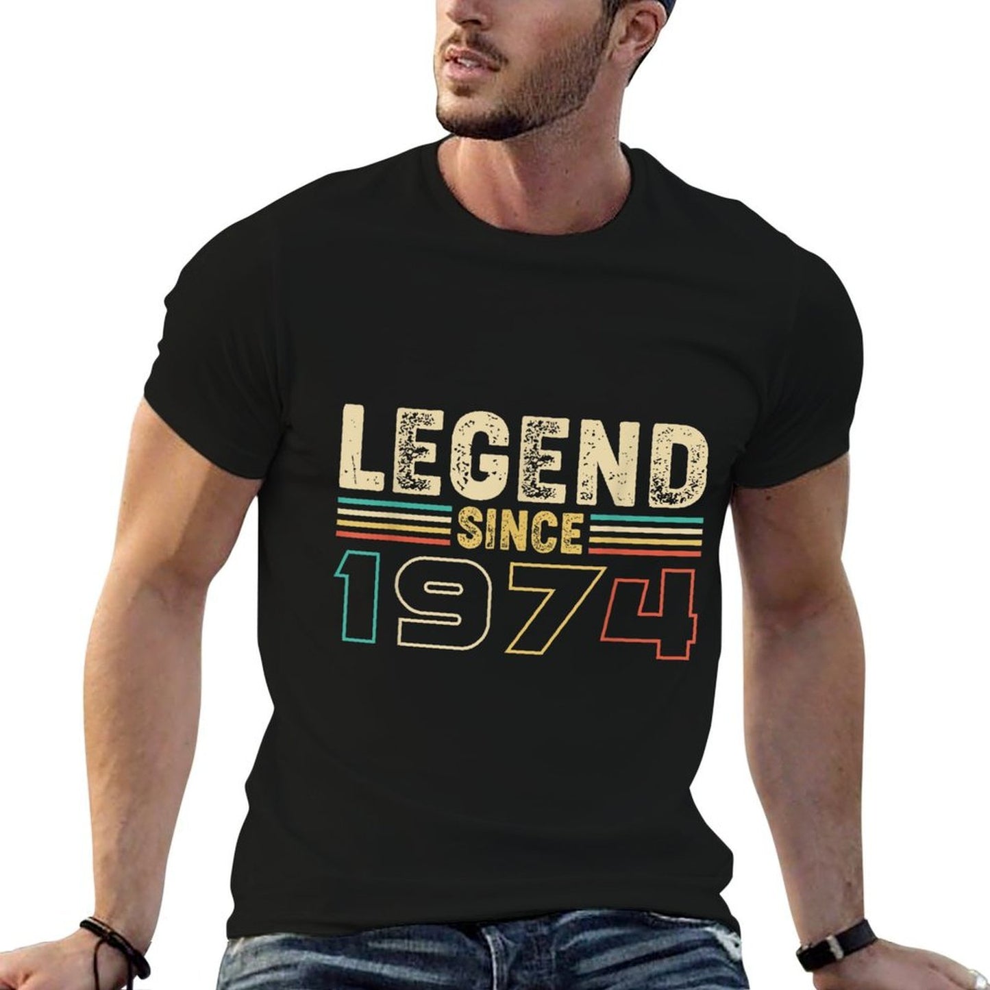 Legend Since 1974 Retro 50th Birthday  Quick-drying T-Shirt