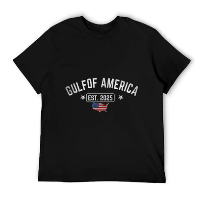 Gulf Of US America Est 2025 Vintage USA American Flag Men Moisture-wicking T-Shirt