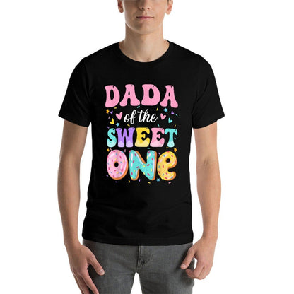 Dada Of The Sweet One 1st Birthday Donut Bday Party  Slim-fit Cut T-Shirt