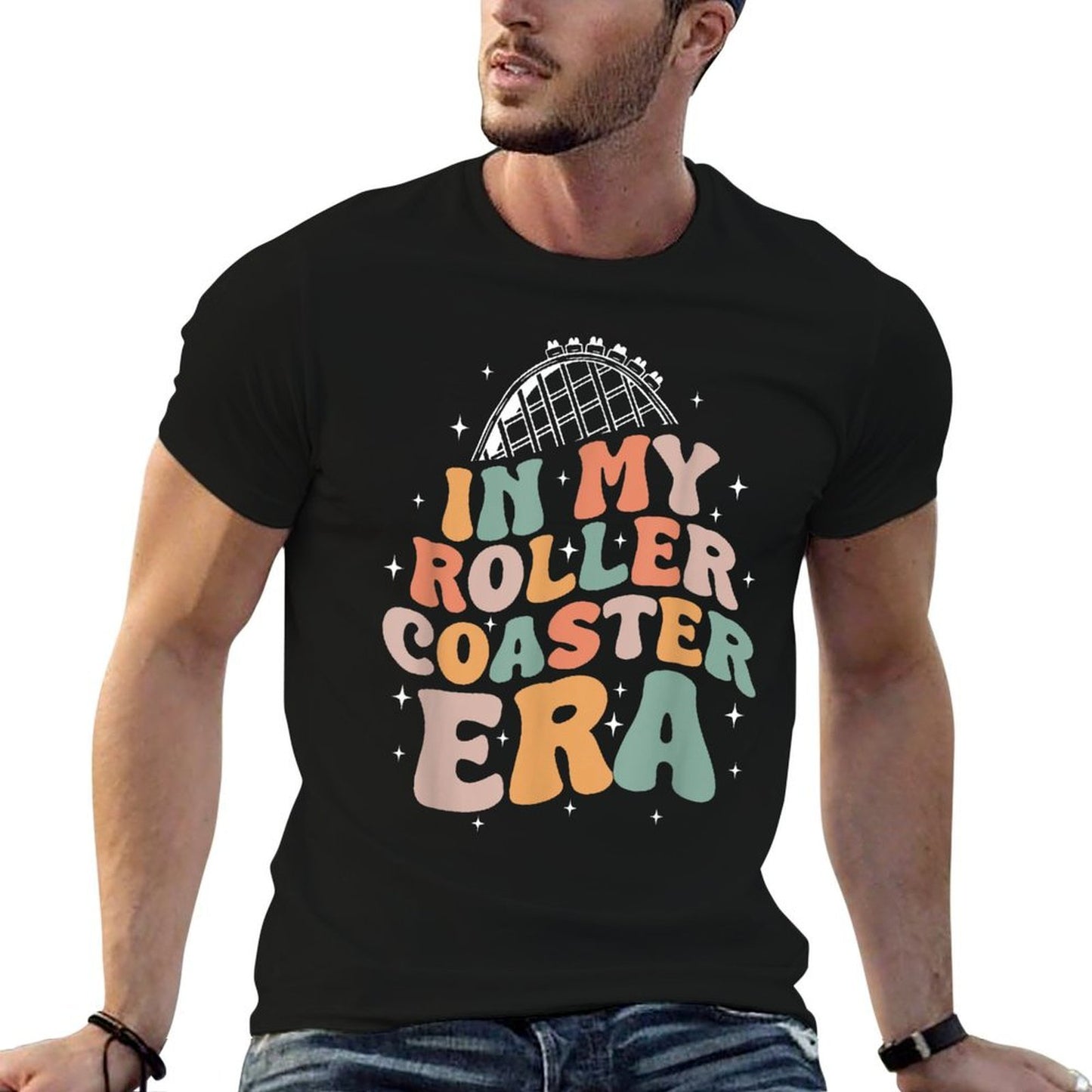 In My Roller Coaster Era Amusement Fun Park  Graphic-printed T-Shirt