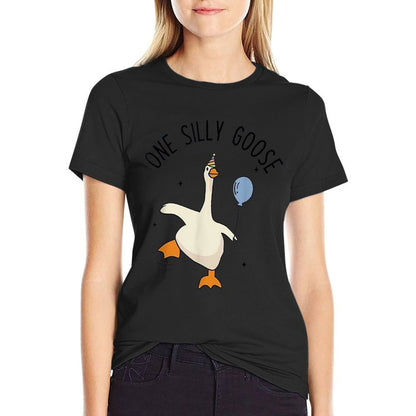 One Silly Goose Funny 1st First Birthday Boy 1 Year Old  Vintage-inspired T-Shirt