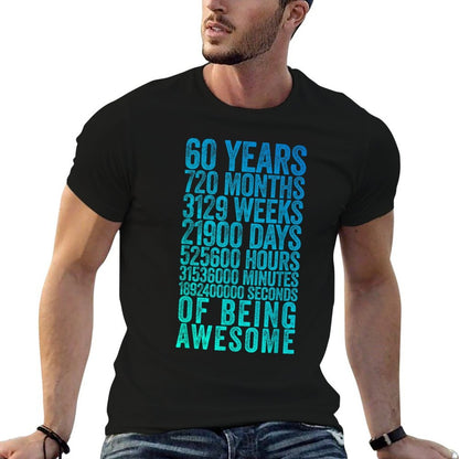 Funny 60th Birthday Old Meter Funny 60 Year Old Gifts  Slim-fit Cut T-Shirt