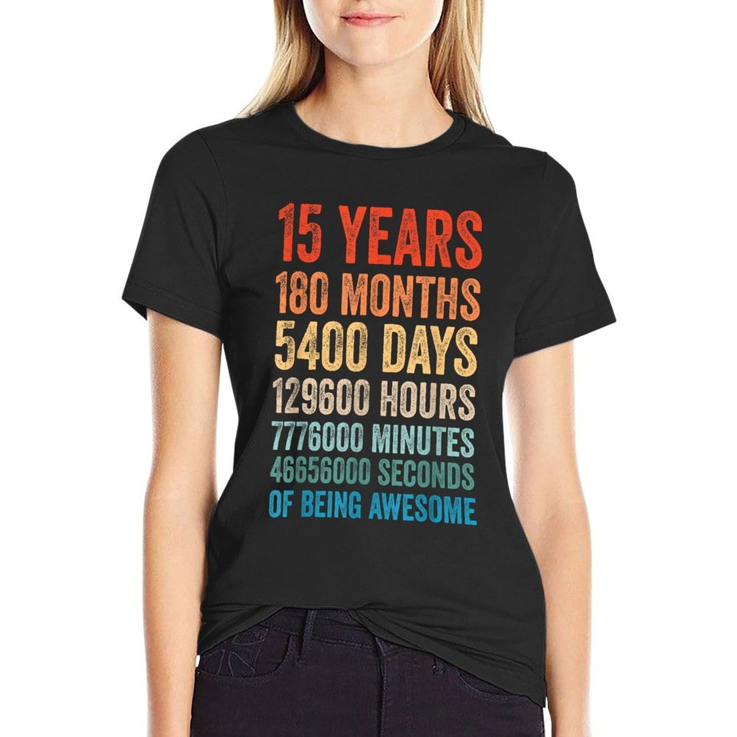 Awesome 15th Birthday Boys 15 Years Old  Durable T-Shirt